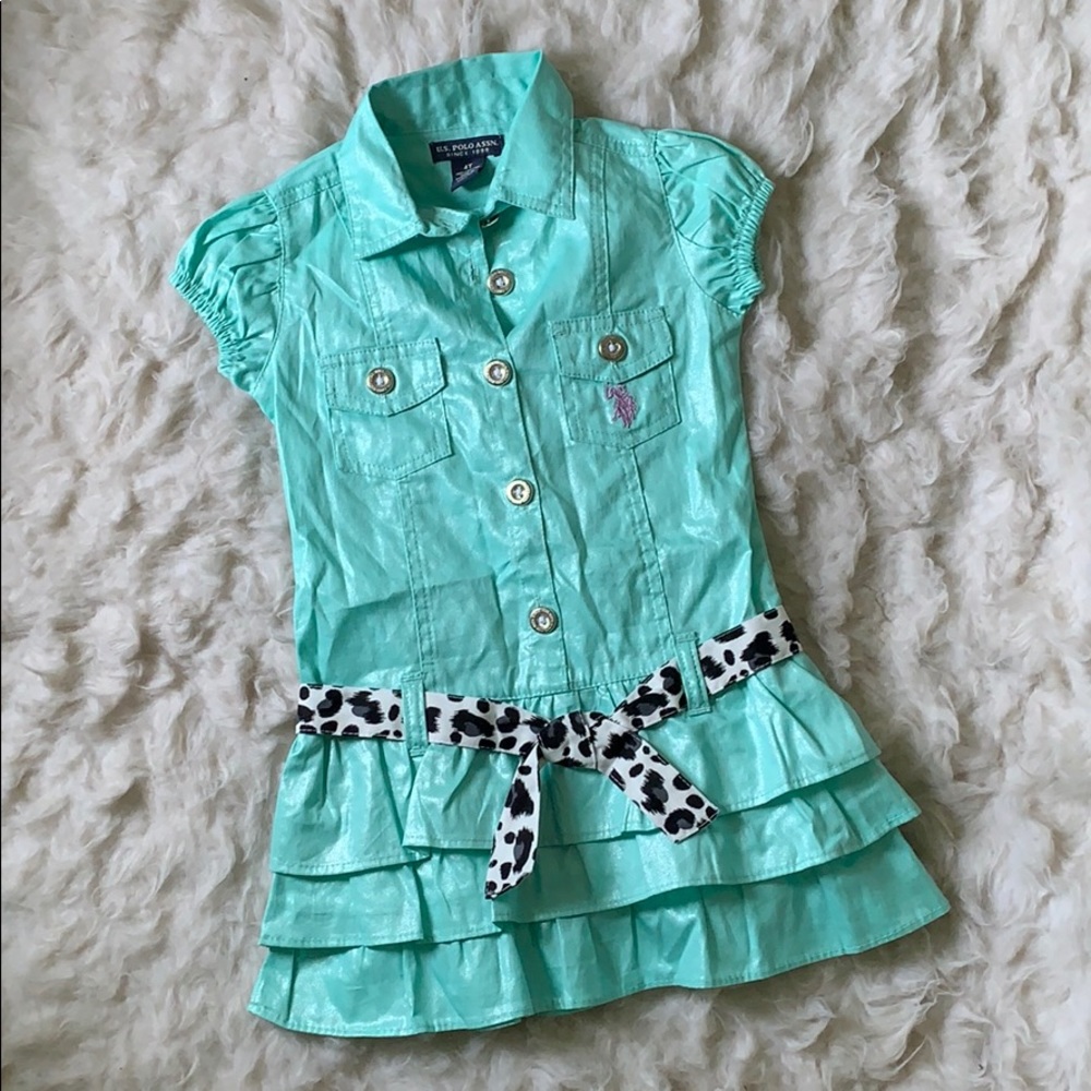 POLO mint green girls 4T spring summer dress